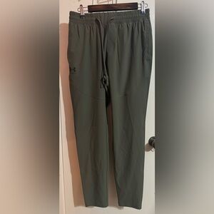 Under Armour Sportstyle Elite Tapered Mens Track Pants Small Army Green